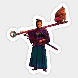 Scythe Togawa Shogunate Pixel Design - Board Game Inspired Graphic - Tabletop Gaming Sticker